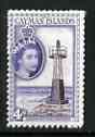 Cayman Islands 1953-62 South Sound Lighthouse 4d (from def set)  Maryland perf unused forgery, as SG 155 - the word Forgery is either handstamped or printed on the back a..., stamps on maryland, stamps on forgery, stamps on forgeries, stamps on lighthouses