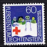 Liechtenstein 1975 30th Anniversary of Red Cross unmounted mint, SG 616, stamps on red cross