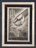 Burundi 1963 Freedom From Hunger stamp sized photographic proof of accepted design expressed as 15f