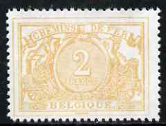 Belgium 1895 Railway Parcels 2f buff (top value)  