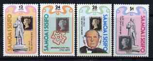 Samoa 1979 Death Cent of Sir Rowland Hill set of 4 unmounted mint, SG 551-554, stamps on , stamps on  stamps on stamp on, stamps on  stamps on rowland hill, stamps on  stamps on stamponstamp