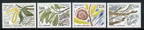 Monaco 1987 The Seasons of the Chestnut precancelled set of 4 unmounted mint, SG 1804-07, stamps on , stamps on  stamps on trees, stamps on  stamps on fruit