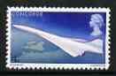 Great Britain 1969 First Flight of Concorde 4d with yellow-orange omitted,  'Maryland' perf forgery 'unused', as SG 784b - the word Forgery is either handstamped or printed on the back and comes on a presentation card with descriptive notes, stamps on maryland, stamps on forgery, stamps on forgeries