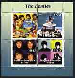 Congo 2003 The Beatles #2 perf sheetlet containing 4 values unmounted mint, stamps on , stamps on  stamps on entertainments, stamps on  stamps on music, stamps on  stamps on pops, stamps on  stamps on personalities, stamps on  stamps on beatles