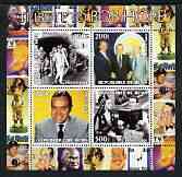 Benin 2003 Tribute to Bob Hope perf sheetlet containing 4 values unmounted mint, stamps on personalities, stamps on films, stamps on cinema, stamps on comedy, stamps on golf, stamps on fishing