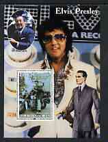 Benin 2003 Elvis Presley on Motorcycle #1 (with Walt Disney & Golfer) perf m/sheet unmounted mint, stamps on , stamps on  stamps on personalities, stamps on  stamps on elvis, stamps on  stamps on music, stamps on  stamps on films, stamps on  stamps on movies, stamps on  stamps on motorbikes, stamps on  stamps on disney, stamps on  stamps on golf