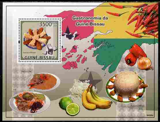 Guinea - Bissau 2009 Gastronomy perf s/sheet unmounted mint Yv 461, stamps on , stamps on  stamps on food, stamps on  stamps on fruit