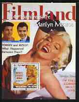 Benin 2003 40th Death Anniversary of Marilyn Monroe #03 - Filmland magazine perf m/sheet unmounted mint, stamps on movies, stamps on films, stamps on cinema, stamps on women, stamps on marilyn monroe, stamps on 