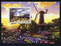 Benin 2003 Paintings of Windmills #04 perf m/sheet unmounted mint, stamps on , stamps on  stamps on windmills, stamps on  stamps on arts