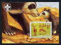 Benin 2003 Wild Animals perf m/sheet #01 (Deer) with Scout Logo unmounted mint, stamps on animals, stamps on scouts, stamps on deer