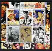 Eritrea 2003 Elvis Presley perf sheetlet containing set of 6 values unmounted mint, stamps on , stamps on  stamps on personalities, stamps on  stamps on elvis, stamps on  stamps on music, stamps on  stamps on films, stamps on  stamps on entertainments, stamps on  stamps on pops, stamps on  stamps on motorbikes