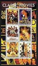 Benin 2003 Classic Movie (Posters) #3 perf sheetlet containing set of 6 values unmounted mint, stamps on , stamps on  stamps on films, stamps on  stamps on entertainments, stamps on  stamps on cinema, stamps on  stamps on 