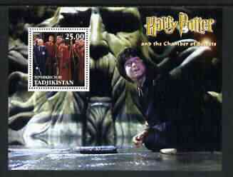 Tadjikistan 2002 Harry Potter & Chamber of Secrets #2 perf m/sheet unmounted mint, stamps on personalities, stamps on entertainments, stamps on films, stamps on cinema, stamps on fantasy