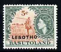 Lesotho 1966 Herd Boy Playing Lesiba 5c (wmk Script CA) unmounted mint, SG 115A*