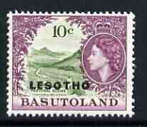 Lesotho 1966 Pastoral Scene 10c (wmk Script CA) unmounted mint, SG 116A*, stamps on tourism, stamps on 