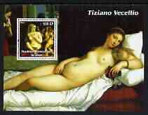 Congo 2003 Nude Paintings by Tiziano Vecellio perf m/sheet unmounted mint, stamps on , stamps on  stamps on arts, stamps on  stamps on vecellio, stamps on  stamps on nudes