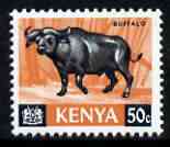 Kenya 1966 Buffalo 50c (from Animal def set) unmounted mint, SG 26*, stamps on animals, stamps on buffalos, stamps on bovine