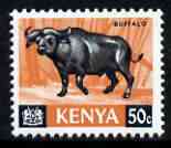 Kenya 1966 Buffalo 50c (from Animal def set) unmounted mint, SG 26*, stamps on animals, stamps on buffalos, stamps on bovine