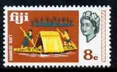 Fiji 1969-70 Bamboo Raft 8c (from def set) unmounted mint, SG 397, stamps on ships, stamps on sailing