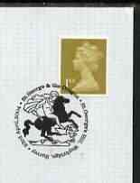 Postmark - Great Britain 2004 cover with St George & the Dragon illustrated cancel, stamps on dragon, stamps on mythology, stamps on saints, stamps on horses, stamps on st george