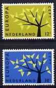 Netherlands 1962 Europa set of 2 unmounted mint, SG 929-30, stamps on europa