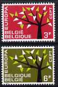 Belgium 1962 Europa set of 2 unmounted mintm, SG 1822-23*, stamps on europa