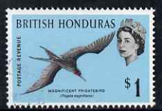 British Honduras 1962 Frigate Bird $1 very fine cds used, SG 211