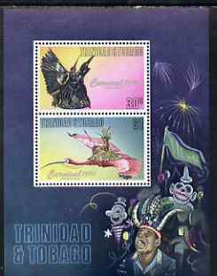 Trinidad & Tobago 1976 Carnival perf m/sheet unmounted mint, SG MS 467, stamps on , stamps on  stamps on birds, stamps on  stamps on humming-birds, stamps on  stamps on hummingbirds