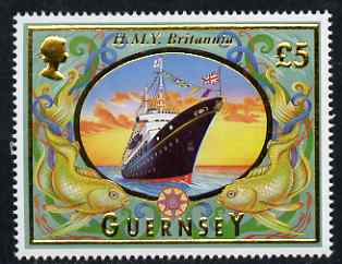 Guernsey 1998-2005 Maritime Heritage A35 Royal Yacht Britannia unmounted mint, SG 803*, stamps on , stamps on  stamps on ships, stamps on  stamps on royalty, stamps on  stamps on fish, stamps on  stamps on scots, stamps on  stamps on scotland