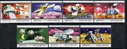 Mongolia 1979 Space Research perf set of 7 values unmounted mint, SG 1242-48, stamps on , stamps on  stamps on space, stamps on  stamps on mars, stamps on  stamps on luna, stamps on  stamps on apollo