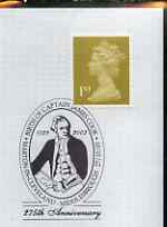 Postmark - Great Britain 2003 cover for 275th Birth Anniversary of Capt James Cook with illustrated cancel, stamps on personalities, stamps on explorers, stamps on cook