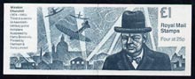 Great Britain 1994 Prime Ministers #3 (Winston Churchill) £1 booklet complete, SG FH34, stamps on constitutions, stamps on personalities, stamps on churchill, stamps on , stamps on  ww2 , stamps on , stamps on spitfires