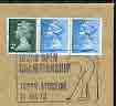 Postmark - Great Britain 1973 cover for 102nd Open Championship with illustrated Troon cancel, stamps on sport, stamps on golf