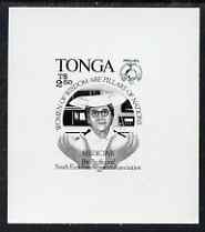 Tonga 1994 Woman Doctor 2p50 (from Women's Association set) B&W photographic proof, scarce thus, as SG 1278, stamps on women, stamps on doctors, stamps on medical