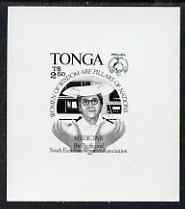 Tonga 1994 Woman Doctor 2p50 (from Women's Association set) B&W photographic proof, scarce thus, as SG 1278, stamps on women, stamps on doctors, stamps on medical