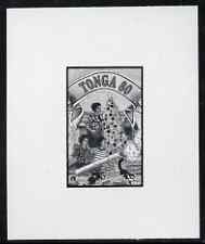 Tonga 1993 Firing Home-made Cannon 80s (from Christmas set) B&W photographic proof, scarce thus, as SG 1251, stamps on christmas, stamps on cats, stamps on cannons