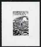 Tonga 1993 Traditional Transport (Raft) 10s (from Children's Painting Competition set) B&W photographic proof, scarce thus, as SG 1256, stamps on , stamps on  stamps on children, stamps on  stamps on arts, stamps on  stamps on rafts