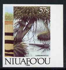 Tonga - Niuafoou 1989-93 Carboniferous Forests & Coal 57s (from Evolution of the Earth set) imperf marginal plate proof unmounted mint, scarce thus, as SG 126, stamps on trees, stamps on coal, stamps on minerals, stamps on mining, stamps on 
