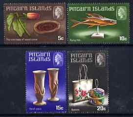 Pitcairn Islands 1968 Handicrafts (1st series) perf set of 4 unmounted mint, SG 88-91, stamps on , stamps on  stamps on crafts, stamps on  stamps on fish, stamps on  stamps on baskets