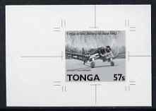 Tonga 1989 Chance Vought F4U 57s from Aviation in Tonga set B&W photographic proof, as SG 1056, stamps on , stamps on  stamps on aviation, stamps on  stamps on vought, stamps on  stamps on  ww2 , stamps on  stamps on 