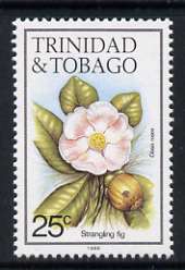 Trinidad & Tobago 1985-9 25c Strangling fig with '1989' imprint unmounted mint, SG 690, stamps on , stamps on  stamps on flowers, stamps on  stamps on fruit