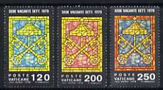 Vatican City 1978 'Vacant See' St Peter's Keys set of 3 unmounted mint, SG 705-07, stamps on , stamps on  stamps on vatican city 1978 'vacant see' st peter's keys set of 3 unmounted mint, stamps on  stamps on  sg 705-07