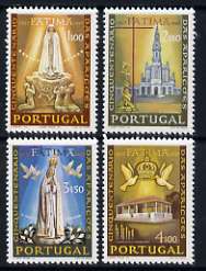 Portugal 1967 50th Anniversary of Fatima Apparitions set of 4 unmounted mint, SG 1315-18, stamps on religion