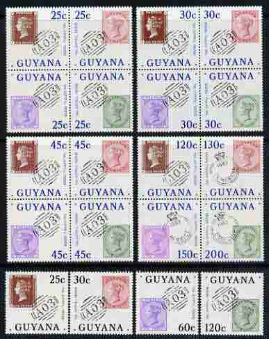 Guyana 1983 125th Anniversary of Use of Great Britain stamps in Guyana set of 20 unmounted mint, SG 1172-91, stamps on , stamps on  stamps on stamp on stamp, stamps on  stamps on stamponstamp