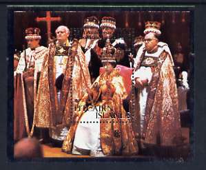 Pitcairn Islands 1978 Coronation Anniversary $1.20 m/sheet unmounted mint, SG MS 189, stamps on royalty, stamps on religion