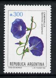 Argentine Republic 1985 Ipomoea purpurea 300a from Flowers def set, unmounted mint SG 1943a, stamps on , stamps on  stamps on flowers