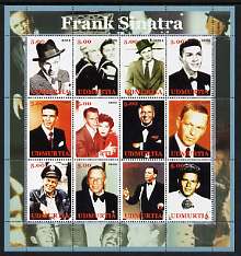 Udmurtia Republic 2002 Frank Sinatra perf sheetlet containing 12 values unmounted mint