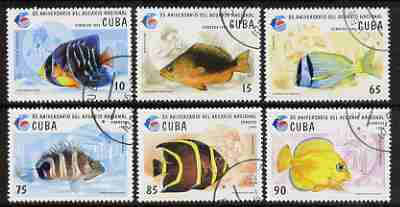 Cuba 1995 Bational Aquarium perf set of 6 cto used, SG 3956-61, stamps on fish
