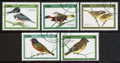 Cuba 1996 Death Centenary of Juan Gundlach (ornithologist) Birds perf set of 5 cto used, SG 3987-92, stamps on , stamps on  stamps on birds