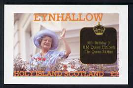 Eynhallow 1985 Life & Times of HM Queen Mother imperf deluxe sheet (£2 value) unmounted mint, stamps on royalty, stamps on queen mother